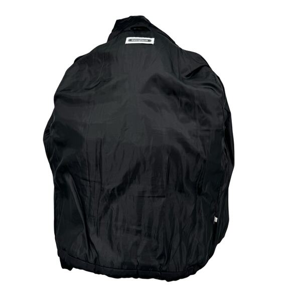 Biancoghiaccio Puffer Jacket Down Short Quilted Womens SZ L Black Minimalist Ski - Picture 10 of 13